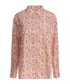 Ines De La Fressange Floral Pattern Long-sleeve Shirt In Pink