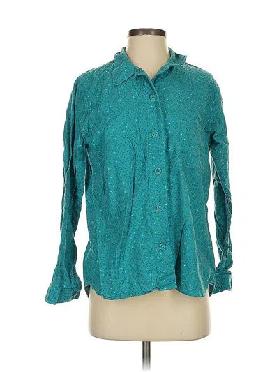 Pre-owned Ines De La Fressange For Uniqlo Long Sleeve Blouse In Blue