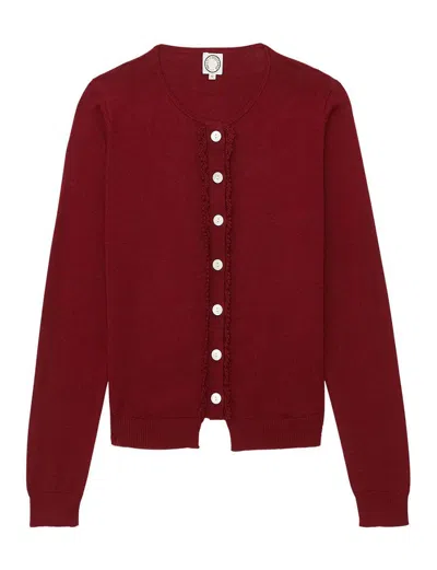 Ines De La Fressange Gilet April Bordeaux
