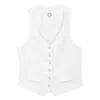 Ines De La Fressange Gilet Robinson En Lin Blanc