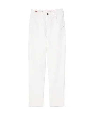 Ines De La Fressange High-waisted Straight Pants In White