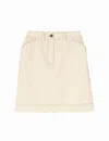Ines De La Fressange Jupe Anny Blanc Crème Coton