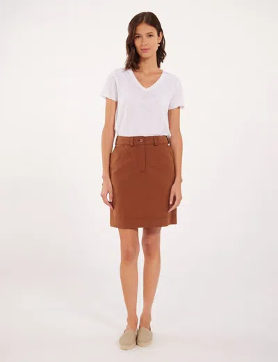 Ines De La Fressange Jupe Anny Marron