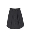 Ines De La Fressange Jupe Bernie Denim Bleu In Black