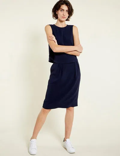 Ines De La Fressange Jupe Celeste Bleu