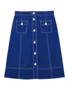 Ines De La Fressange Jupe Rachel Bleue