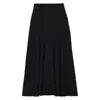 Ines De La Fressange Jupe Velvette Noire In Black