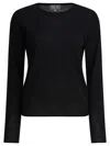 Ines De La Fressange Ribbed Sweater In Black
