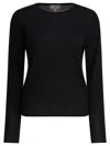 Ines De La Fressange Ribbed Sweater In Black