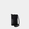 Ines De La Fressange Leonore Crossbody -  - Leather - Black In Black