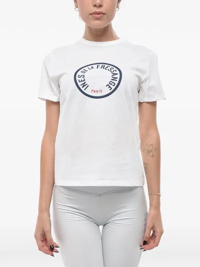 Ines De La Fressange Logo-print Oscar T-shirt In White