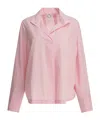 Ines De La Fressange Noa Shirt In Red And White Gingham In Pink
