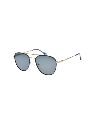Ines De La Fressange Lunettes De Soleil Garance Bleu Or In Gray