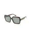 Ines De La Fressange Lunettes De Soleil Josephine Rouge In Brown