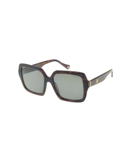 Ines De La Fressange Lunettes De Soleil Josephine Rouge In Brown