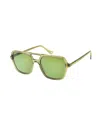 Ines De La Fressange Lunettes De Soleil Lou Gris Cristal In Green