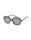 Ines De La Fressange Lunettes De Soleil Ninon Noires Et Vertes In Black