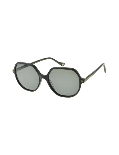 Ines De La Fressange Lunettes De Soleil Ninon Noires Et Vertes In Black