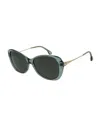 Ines De La Fressange Lunettes De Soleil Perrine Bleu Cristal In Green