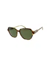 Ines De La Fressange Lunettes Solaires Lea Écailles In Green