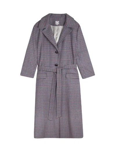 Ines De La Fressange Manteau Cornelius Laine Bordeaux