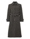 Ines De La Fressange Manteau Esmé Gris Foncé In Black