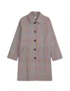Ines De La Fressange Manteau Jules En Coton À Carreaux Beiges
