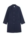 Ines De La Fressange Manteau Jules En Laine Bleu Marine
