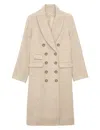 Ines De La Fressange Manteau Mauricette Écru En Laine In Neutral