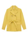 Ines De La Fressange Manteau Romaric Jaune