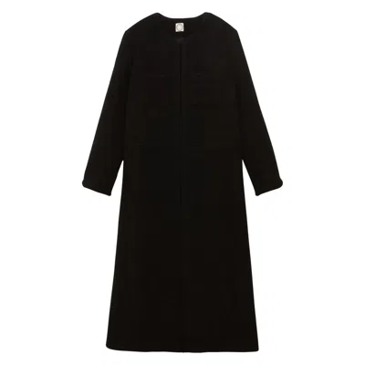 Ines De La Fressange Manteau Rusalka Cintré In Black