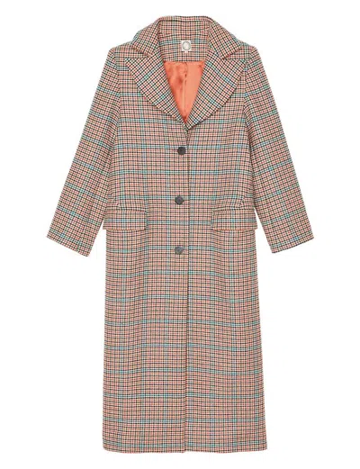 Ines De La Fressange Manteau Yvan Pied-de-poule