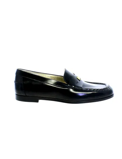 Ines De La Fressange Mocassin En Cuir Noir