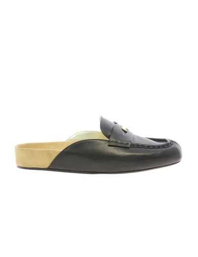 Ines De La Fressange Mocassin Mule Flavie Cuir Noir
