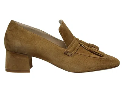 Ines De La Fressange Mocassins À Talon En Cuir Marron