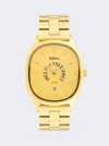 Ines De La Fressange Montre Grande Colorama Gold Kelton X  Paris In Gold