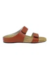 Ines De La Fressange Mules Delia Cuir Cognac