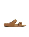 Ines De La Fressange Mules Delia Cuir Sable In Brown