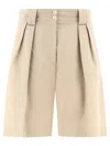 Ines De La Fressange Short Odette Beige In Neutral