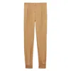Ines De La Fressange Pantalon À Pinces Eduardo Lin Et Coton Camel