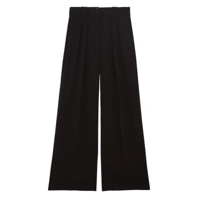 Ines De La Fressange Pantalon À Pinces Marlène In Black