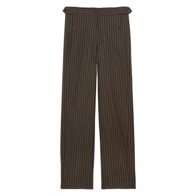 Ines De La Fressange Pantalon À Pinces Piotr En Coton In Green