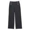 Ines De La Fressange Pantalon À Pont Gabriel Marine In Blue
