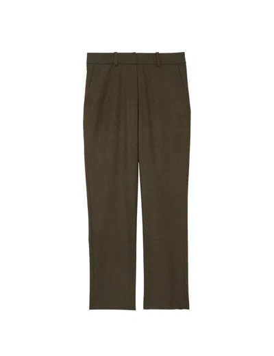 Ines De La Fressange Pantalon Audrey Kaki In Green