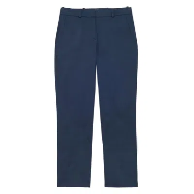 Ines De La Fressange Pantalon Audrey Navy Uni In Blue