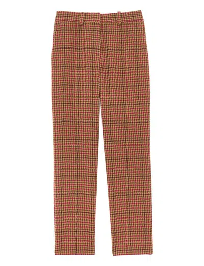 Ines De La Fressange Pantalon Audrey Pied-de-poule En Laine