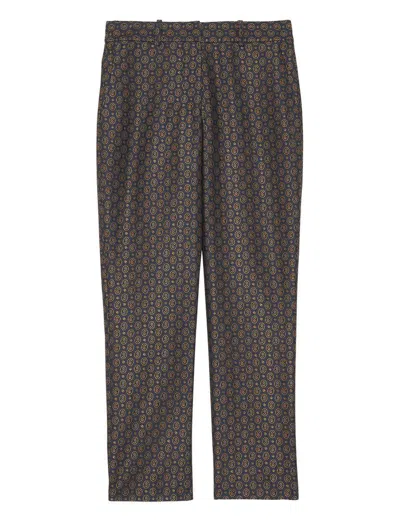 Ines De La Fressange Pantalon Audrey Tissu À Motif In Multi