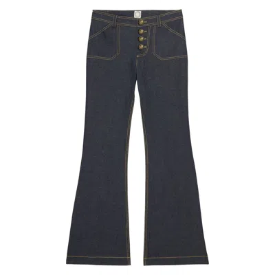 Ines De La Fressange Pantalon Charlotte  Bleu