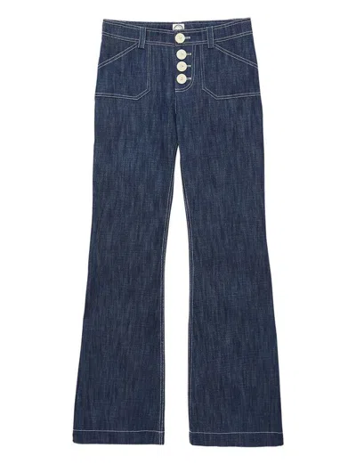 Ines De La Fressange Pantalon Charlotte Bleu