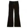 Ines De La Fressange Pantalon Charlotte Brodé In Black